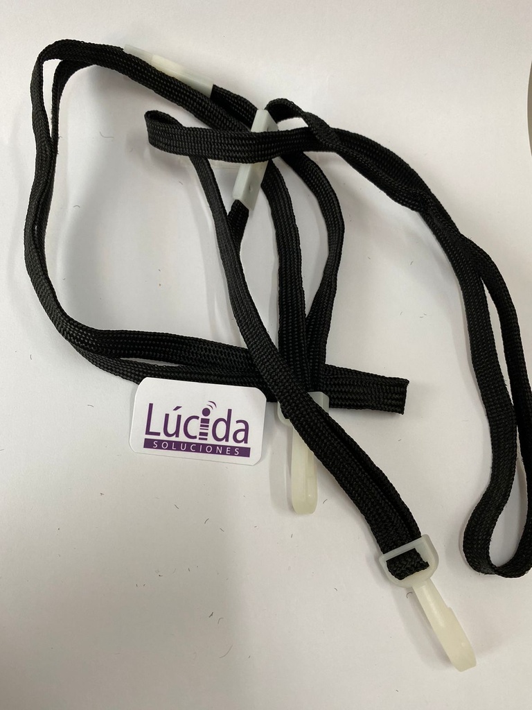 PORTAGAFETE  CORDON BREAK-AWAY COLOR NEGRO