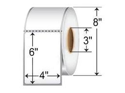 [10000301-ROLLO] ETIQUETA DE PAPEL ESTÁNDAR , BLANCO BRILLANTE, TÉRMICA DIRECTA, MODELO Z-PERFORM 1000D, CON ADHESIVO ACRÍLICO, EN MEDIDA 4"X6" (10.16X15.24cm). ROLLO CON 1,000 ETIQUETAS.MARCA ZEBRA.  RESISTE UN AMPLIO RANGO DE TEMPERATURAS MÍNIMAS DESDE