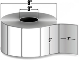 [10000295-ROLLO] ETIQUETA DE PAPEL ESTÁNDAR , BLANCO BRILLANTE, TÉRMICA DIRECTA, MODELO Z-PERFORM 2000D, CON ADHESIVO ACRÍLICO, EN MEDIDA 3"X2" (7.62X5.08cm), RESISTE UN AMPLIO RANGO DE TEMPERATURAS MÍNIMAS