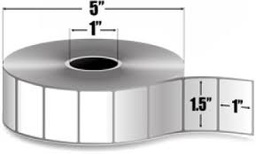 [83258-ROLLO] ETIQUETA DE PAPEL PREMIUM, BLANCO BRILLANTE, TRANSFERENCIA TÉRMICA, MODELO Z-SELECT 4000T, EN MEDIDAS 1.50”X1” (3.81X2.54cm), PARA DESKTOP, ROLLO DE 2,260 ETIQUETAS. MARCA ZEBRA.