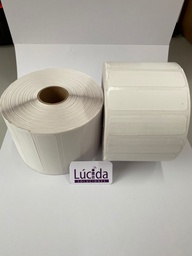[60X16TD-ROLLO] ETIQUETA DE PAPEL TÉRMICO DIRECTO, COLOR BLANCO, CON ADHESIVO GENERAL, EN MEDIDA 2.36”X 0.63” (60X16mm). NO UTILIZA RIBBON, ROLLOS DE 2,500 ETIQUETAS. CENTRO 1".