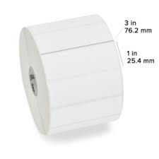 [18924-BOX] ETIQUETA DE POLIPROPILENO, BLANCO MATTE KIMDURA, TRANSFERENCIA TÉRMICA, MODELO POLYPRO 3000T, EN MEDIDA 3”X 1” (7.62X 2.54cm) PARA IMPRESORA DESKTOP, CAJA CON 8 ROLLOS DE 2,100 ETIQUETAS. MARCA ZEBRA.