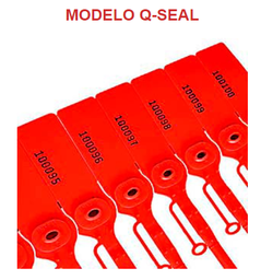 [PRQS4004] SELLO DE SEGURIDAD Q SEAL 40 CM COLOR ROJO. NUMERACIÓN GENÉRICA.