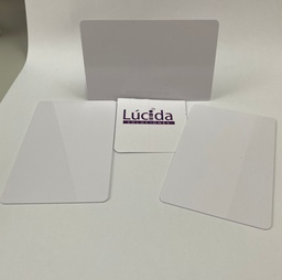 [SRI512PVC] TARJETA PVC COLOR BLANCO CON CHIP DE PROXIMIDAD (RFID). HIGH QUALITY ISO 14443 TYPE B.