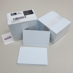 [104523-111-500] TARJETA PVC ZEBRA PREMIER, COLOR BLANCO, GROSOR 30 MIL. 1 PIEZA. EN PAQUETE DE 100 PZAS. MARCA ZEBRA TECHNOLOGIES.