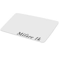 [PVC30-MIFARE1K-BLANCA] FABRICACIÓN TARJETA PVC 30MIL MEDIDA 8.50X 5.40cm. SIN IMPRESIÓN. CON CHIP PROXIMIDAD MIFARE 1K.